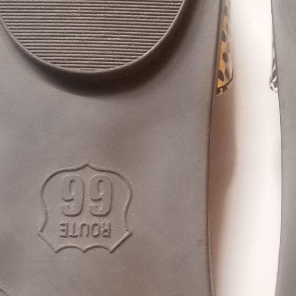 Route 66 Flat shoes Orange Sz 9 NEW Never Worn - Picture 7 of 9